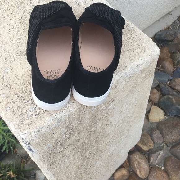 Vince camuto suede black sandals size 8.5 - Picture 3 of 8